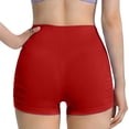 thumbnail image 5 of WPPGONE Legging Shorts for Women High Waisted Pleated Butt Lifting Skinny Fit Stretchy Comfortable Bottoms Yoga Sports Gym Athletic Shorts, 5 of 5
