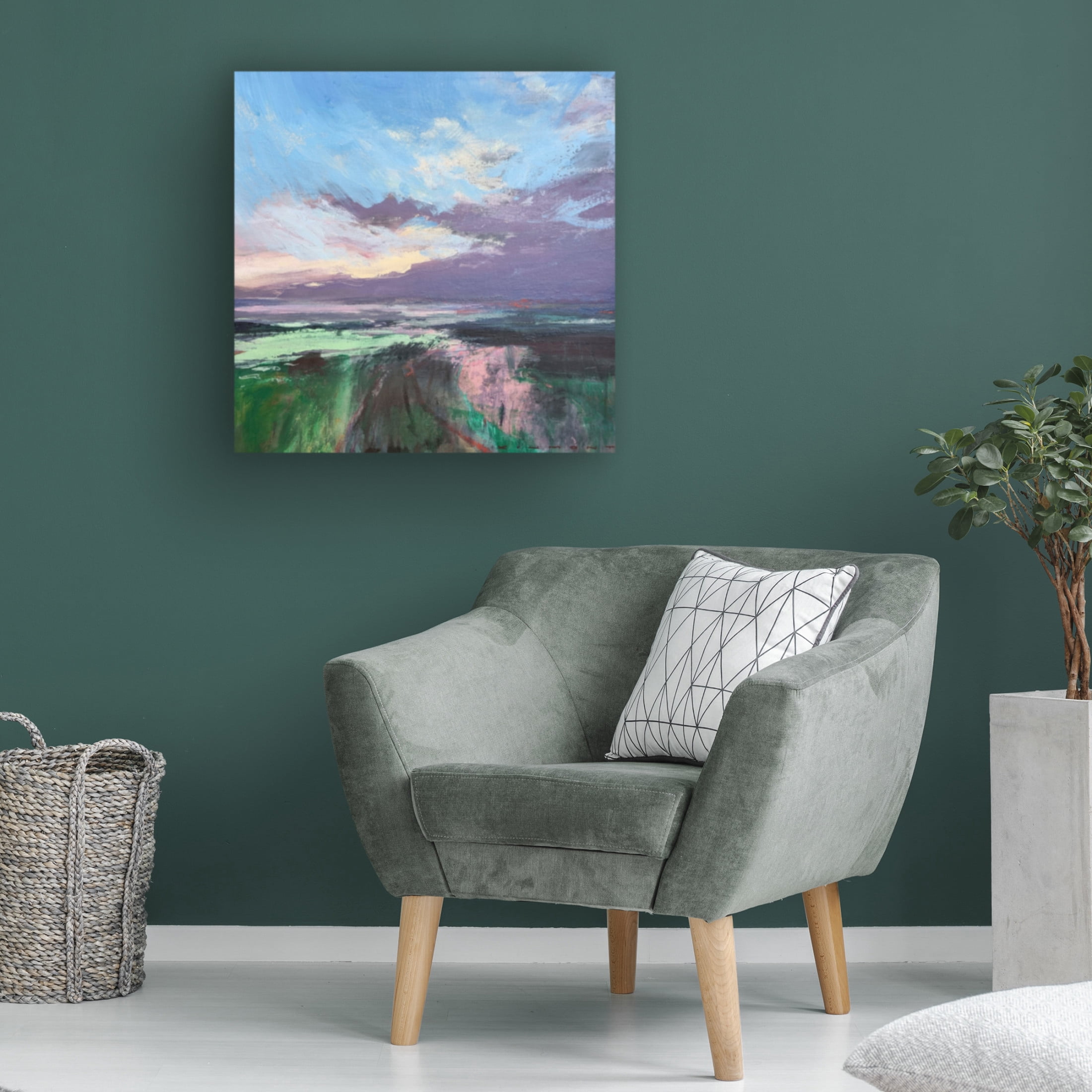 Canvas Wall Art - Andrew Kinmont 'The Beauty Of The Morning' Wall Art for Living Room, Bedroom, or Office Décor by Trademark Fine Art - 14 x 14 Inches