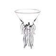thumbnail image 2 of Octopus Tentacle Wine Goblets, Jellyfish Shape Cocktail Glass, Artistic Stemware for Wine, Cool Bar Decor, Unique Birthday Gift for Her Him, 2 of 8
