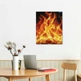thumbnail image 2 of Patifu Fire Flames Stars Canvas Wall Art for Living Room Bedroom 16x20 in, 2 of 5