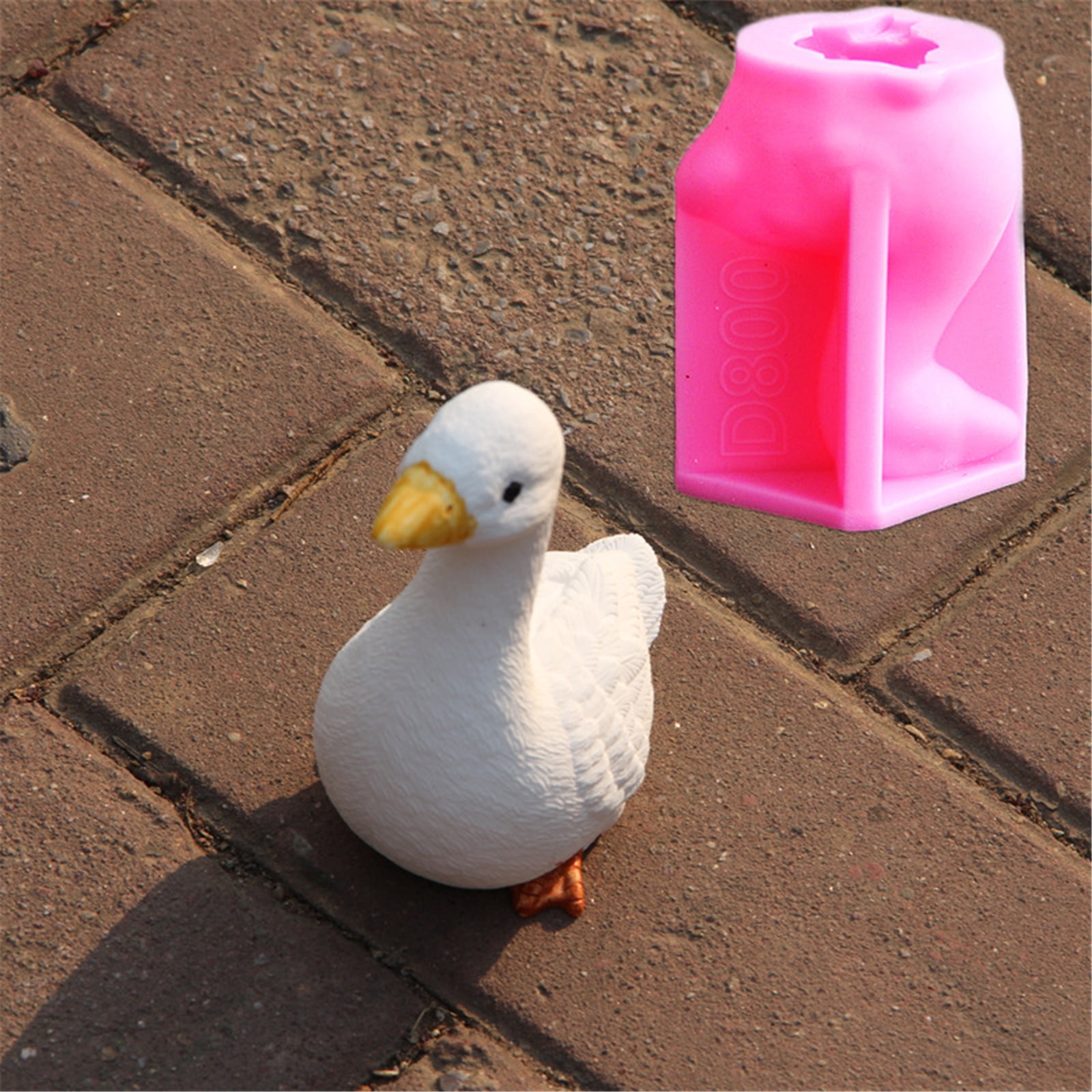 BELOWSYALER Gooses Statue Silicone Molds for Soap Home Decoration Epoxy Resin Silicone Molds for Gypsum Decoration