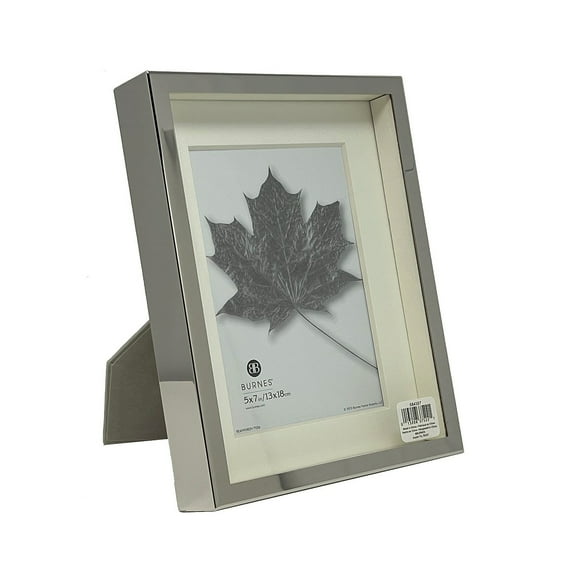 Silver Matted Shadow Box 5x7 by Burnes - 5x7