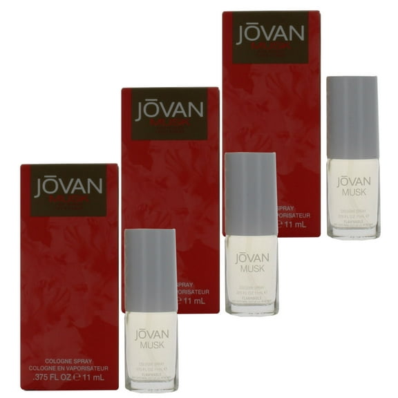 Musk by Jovan for Women Combo Pack: Cologne Spray 1.125 oz. (3 x 0.375 oz. Minis) New in Box