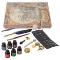 thumbnail image 3 of Juego De Bolígrafos De Plumas, Decoración Retro Británica, Bolígrafo De Inmersión De Vidrio, Portalápices Multiusos, Estilo Europeo Para El Hogar Y La Oficina ANGGREK Otros, 3 of 8