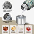 thumbnail image 3 of Modern 20oz Stainless Steel Thermal Bottle with Tea Filter and Cup Lid, Vacuum Insulated Coffee Mug with 316L Inner Liner, Leakproof Travel Thermos for Office, Commute & Outdoor, 3 of 7