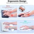 thumbnail image 2 of Ergonomic White Wrist Rest Set - Cloud Mouse Pad with Wrist Support & Keyboard Wrist Rest for Computer/Laptop - Comfortable Gaming & Office Wrist Cushion, 2 of 5