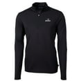 thumbnail image 2 of Men's Cutter & Buck Black Providence Friars Big & Tall Virtue Eco Pique Recycled Quarter-Zip Pullover Top, 2 of 3