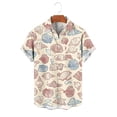 thumbnail image 6 of LIBRCLO Big and Tall Shirts for Men Summer Casual Button Down Shirts Short Sleeve Clothes, Hawaiian Beach Vacation, 6 of 6