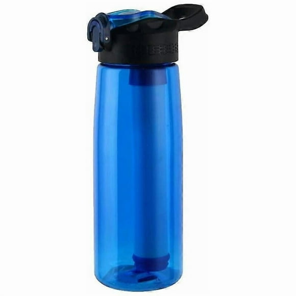 Filter Bottle, with 4 Tier Filter Straw for Camping, Hiking, Overseas Travel, Emergency, Backpacking