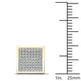 thumbnail image 4 of aaXia Men’s 14K Yellow Gold 3/8ct TDW Diamond Square Stud Earrings, 4 of 4