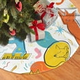 thumbnail image 2 of XMXY Halloween Christmas Tree Skirt, Loves Cartoon Happy Animals Holiday Party Indoor Decorations Ornaments, 30 Inch, 2 of 5