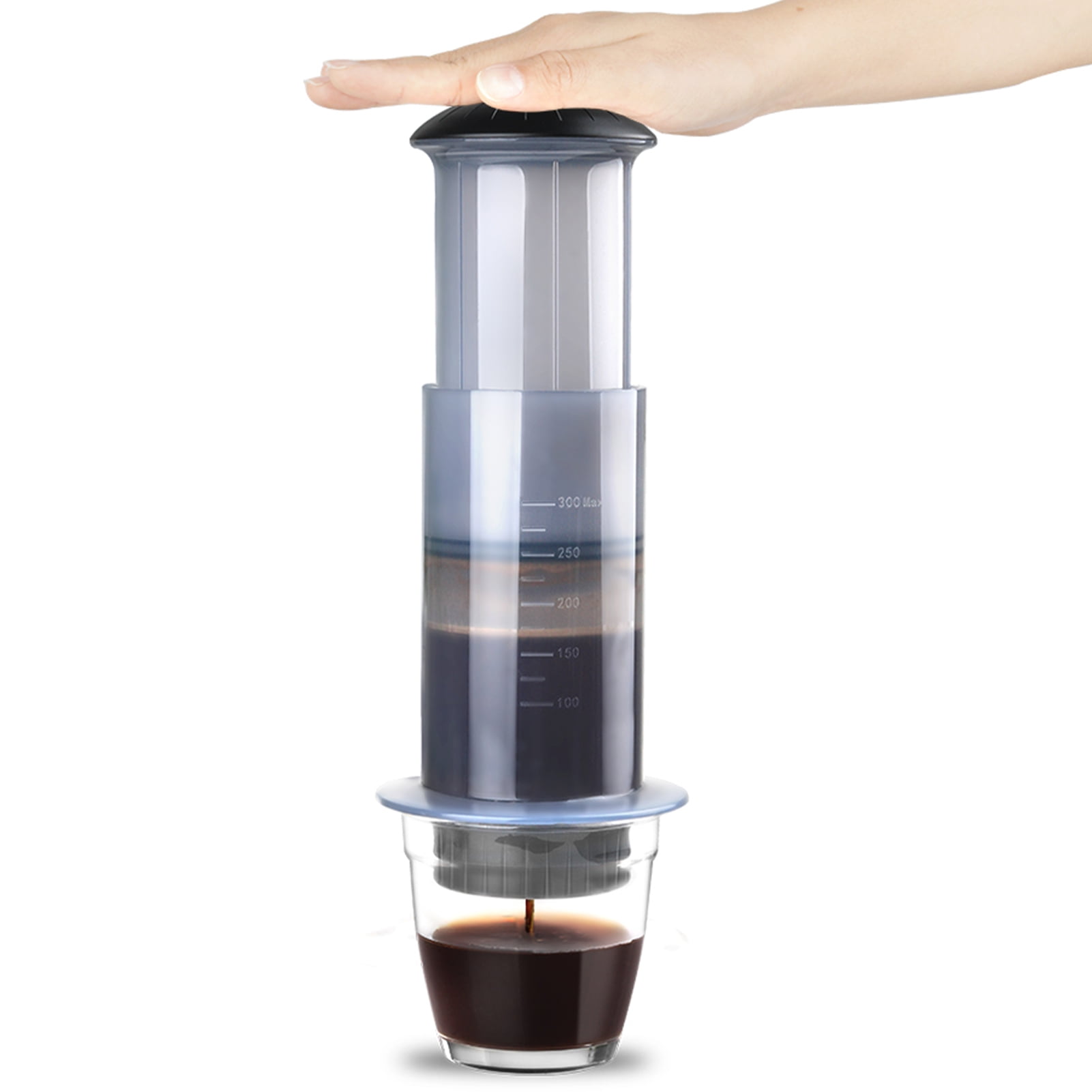 Coffee and Espresso Press Maker Portable Coffee Manual Machine with 50PCS Coffee Filter Paper