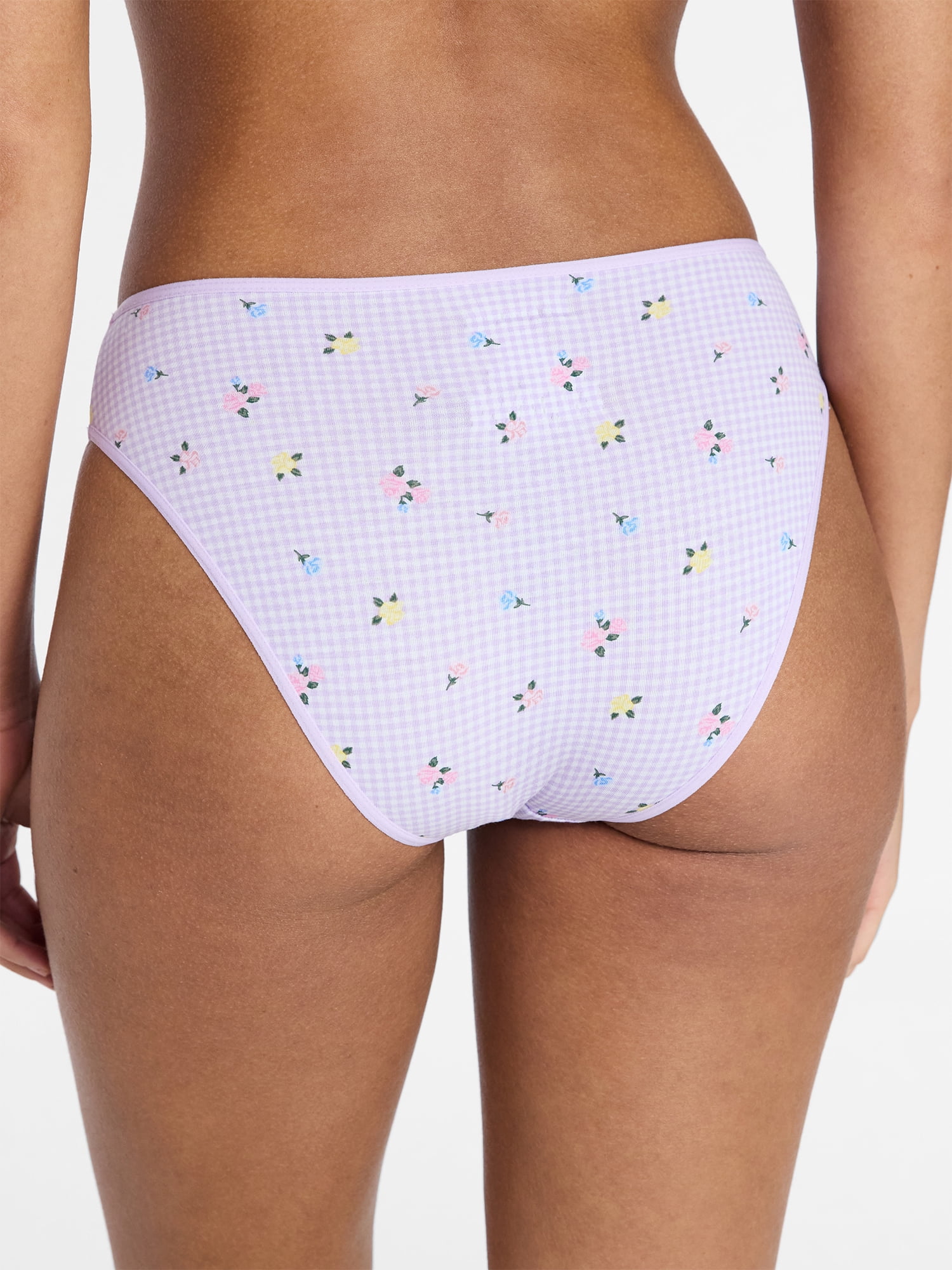 No Boundaries Cotton Blend Bikini Panties, Women's XS-XXXL