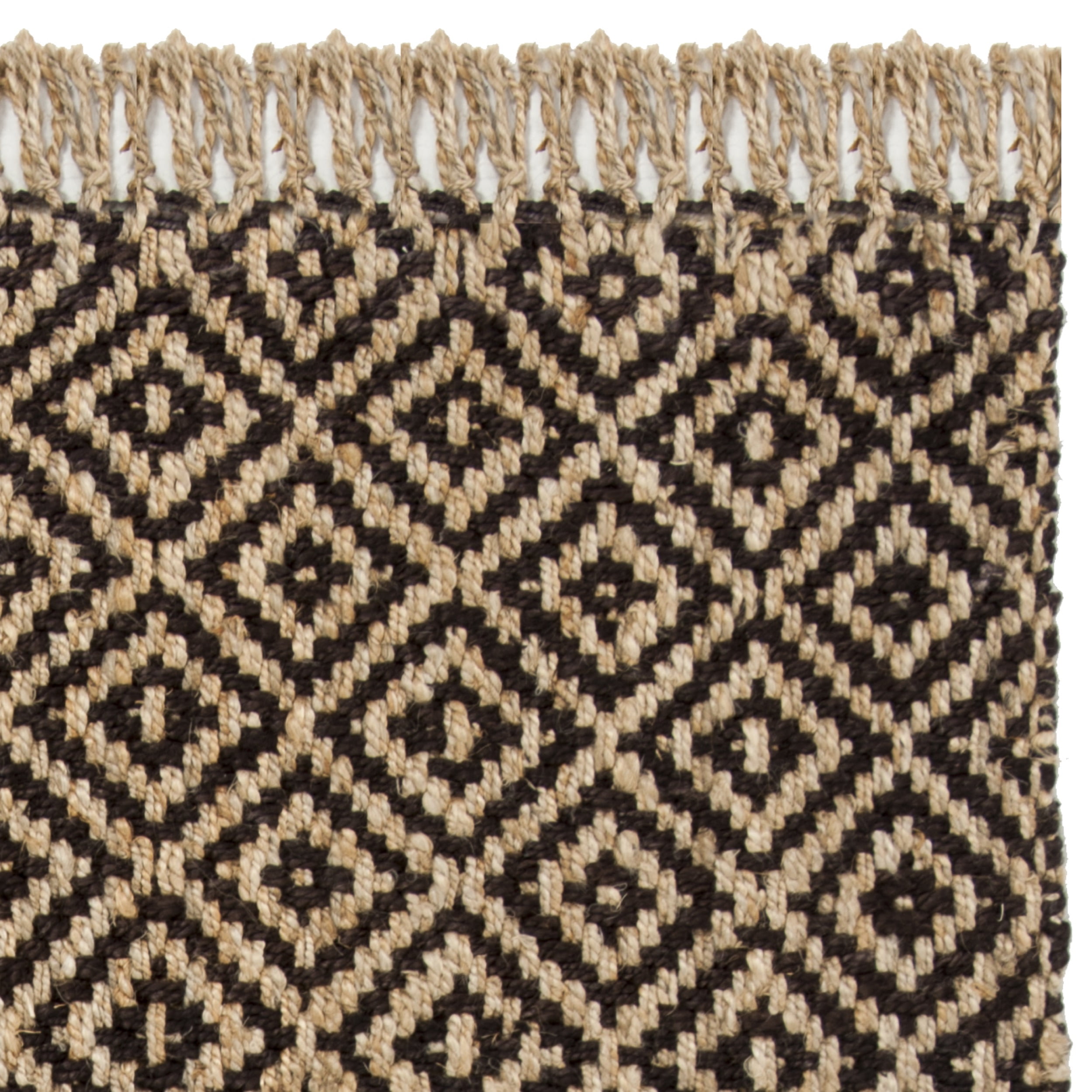 SAFAVIEH Natural Fiber Thomas Geometric Jute Runner Rug, Brown/Natural, 2'3" x 8'