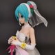 thumbnail image 4 of Anime nuevo 23cm Hatsune Miku Kawaii cantante Virtual Miku Manga estatua vestido de novia blanco chica PVC figura de acción juguete coleccionable, 4 of 4