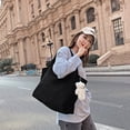 thumbnail image 4 of Bolsos de hombro Vintage para mujer bolso de mano informal de Ehuebsd pana de Color puro bolsos de invierno que combinan con las axilas suministros de compras, 4 of 9