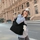thumbnail image 4 of Bolsa Bolso de hombro de pana retro para mujer, bolsos grandes de Color sólido para mujer (negro) JShteea Para Estrenar, 4 of 9