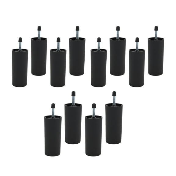 LAMIRO 12x Furniture Sofa Legs Set - Coated Tapered Replacement Sofa Couch Ottoman Coffee Table Legs Furniture footstand 100mm