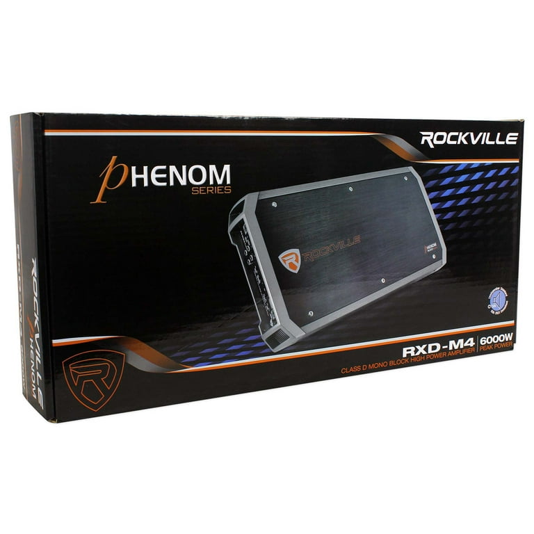 Rockville RXD-M4 6000 Watt Peak/1500w @ 1 Ohm CEA RMS Mono