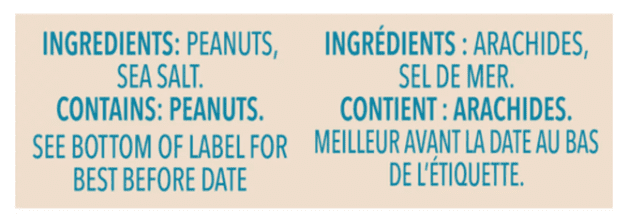 Kraft Only Peanuts All Natural Peanut Butter With Sea Salt 750g (4 Pack)