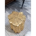 thumbnail image 3 of Antique Gold Tree Trunk Stool / Used in Modern Interiors / Long - lasting and Stylish, 3 of 3