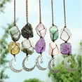 thumbnail image 4 of SLYNSHome Natural Crystal Stone Pendant for Car, Hanging Car Charm Healing Crystals Suncatcher Ornament for Home Indoor Car Rearview Mirror Accessories Hanging Luck Decor, 4 of 4