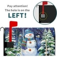 thumbnail image 2 of Winter Magnetic Mailbox Covers Blue Christmas Snowman Trees Mailbox Covers Magnetic Standard Size 21x18 Inch Winter Xmas Holiday Post Letter Box Cover for Garden Yard Decor, 2 of 6