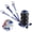 Blue, variant on VEVOR Air Jack, 3 Ton/6600 lbs Triple Bag Air Jack, Airbag Jack with Six Steel Pipes, Lift up to 17.7", 3-5 s Fast Lifting Pneumatic Jack, with Adjustable Long Handles for Cars, Garages, Repair(Blue)