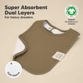 thumbnail image 4 of Baberos KeaBabies de algodón orgánico superabsorbentes, paquete de 8 unidades, 4 of 9