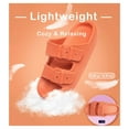 thumbnail image 4 of Slides Sandals Women Men Cloud Slippers Adjustable Buckles House Shower Shoes Cushion Soft Comfort, Orange, 4 of 7