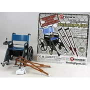 Wheelchair Playset (Blue) - Ringside Exclusive Ringside Collectibles Wrestling Action Figure Accessories