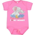 thumbnail image 3 of Inktastic I Love My Mommy Cute Elephants with Moon and Stars Boys or Girls Baby Bodysuit, 3 of 5