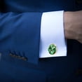 thumbnail image 4 of Saint Patrick's Day Elegant Dress Shirt Clip and Cufflinks Set, Stainless Steel Men's Cufflinks - Suitable for Formal Attire - for Wedding Events, 4 of 6