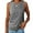 Gray, variant on USSUMA Womens Tank Tops Womens Summer Tops Fashion Women's Summer Round-Neck Sleeveless Solid Casual Tank Top Blouse Festive Fashion Womens Tops Solidcolor