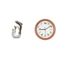 thumbnail image 1 of Reloj De Pared Moderno Con Estatua Abstracta De Delfín Y Pájaro Cantor De Cerámica, Ideal Para Decorar La Sala De Estar, La Oficina, La Chimenea, La Mesa De Centro, La Cocina O El Hogar., 1 of 8