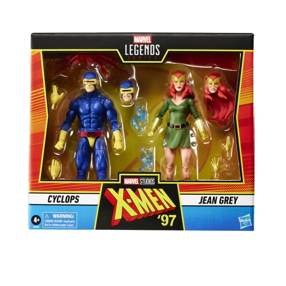 Marvel Legends Series Cyclops and Jean Grey, X-Men '97, 6-Inch Action Figures