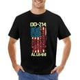 thumbnail image 7 of DD214 Alumni Sharp Men's Cotton Short Sleeve HD Print Tee for Casual T-Shirt Crew Neck Top Black L, 7 of 7