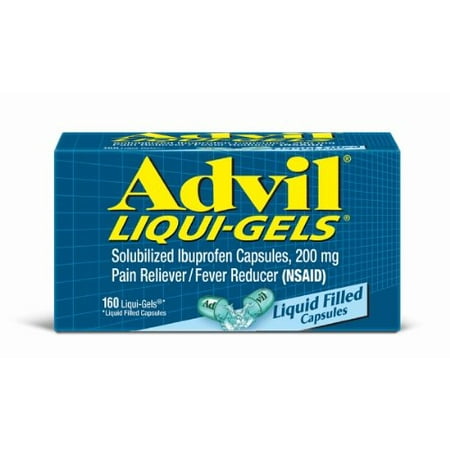 Advil Liqui-Gels Solubilized Ibuprofen Capsules, 80 Count