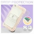 thumbnail image 5 of Dteck Galaxy Tab A 8.0 2019 Case T290 T295, Rugged Heavy Duty Shockproof Kickstand Protective Cover for Galaxy Tab A 8.0 Inch 2019 Without S Pen Model SM-T290 (Wi-Fi) SM-T295 (LTE), Rosegold, 5 of 10