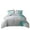 Teal, variant on Flymme Floral Comforter Set Queen Size,7 Pieces Bed in a Bag Teal Flower Print on Gray Bedding Set,Botanical Comforter Set with Sheets for Bedroom Decor