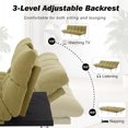 thumbnail image 4 of HONEY HOME Sofa Bed Futon,Convertible Sleeper Bed Couch with 4 Reclining Backrest &Armrest,68" Comfy Cloud Sofa Loveseat for Small Living Room Office, 4 of 7