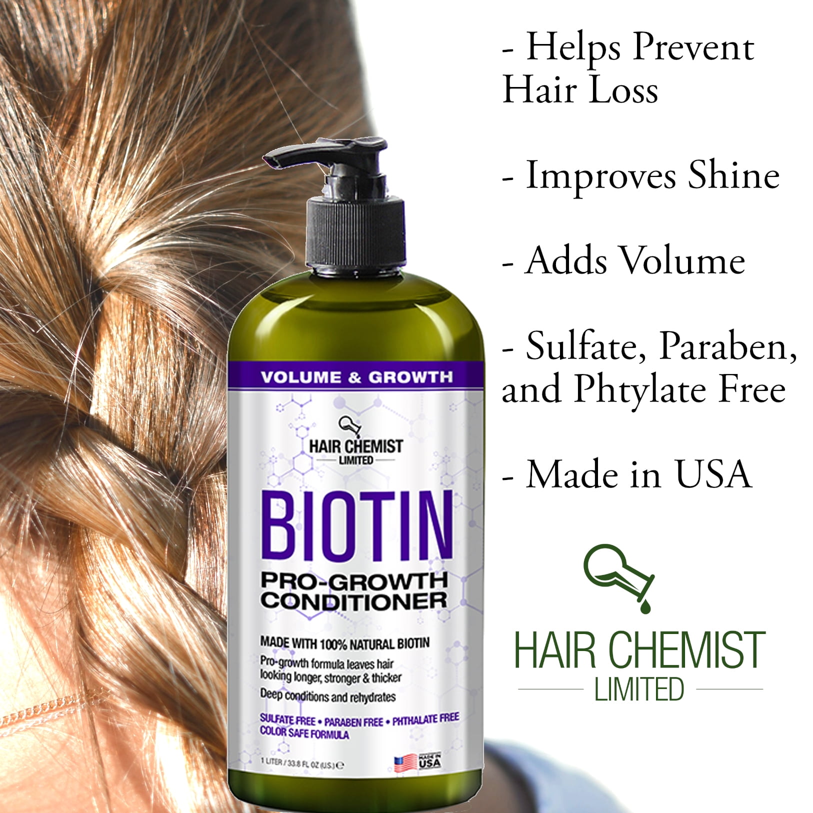 Biotin Shampoo  Conditioner for Hair Growth Set Thickening Anti Hair Loss  Shampoo and Conditioning Treatment Set b the product  Walmartcom