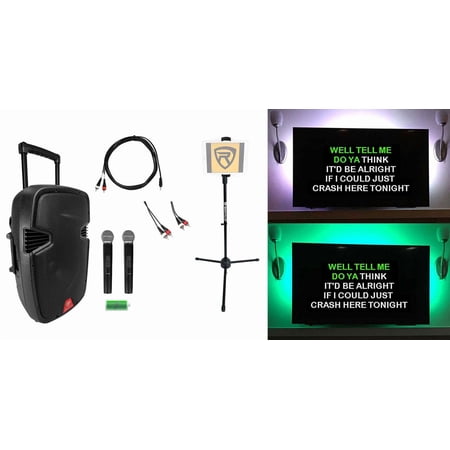 Rockville Home Karaoke Quarantine Family Activity Singing Machine w/2) Mics
