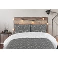 thumbnail image 5 of Ambesonne Botanical Down Alternative Quilt Comforter, Art Retro Branches Floral, Full, Grey, 5 of 5