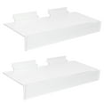 thumbnail image 4 of 2pcs Slat Wall Shelf Clear Wall Shelf Shoe Wall Shelf Retail Store Display Shelf, 4 of 5