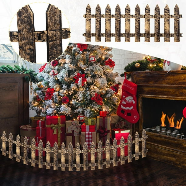 Zareste® DECOR DE NOEL 10PC Décorations de Noël Clôture d'arbre de Noël  Clôture décorative en plastique d'angle pointu ®42 - Cdiscount Maison