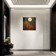 thumbnail image 3 of ZHONGYUTONG Full Moon Canvas Wall Art Yellow Tree with Moon Painting Prints Night Scenery Modern Artwork for Living Room Home Decor Framed (12.00" x 12.00"), 3 of 6