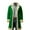 Green, variant on HOWPAY Christmas Trench Coat Men Solid Color Windbreaker Long Sleeve Notched Collar Long Jacket Wih Pockets Pea Coat Warm Winter Overcoat Black L