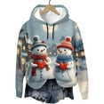 thumbnail image 3 of Oplxuo Christmas Hoodies for Women Fashion Graphic Sweatshirts Casual Long Sleeve Hooded Christmas Hoodies for Girls Teen, 3 of 7