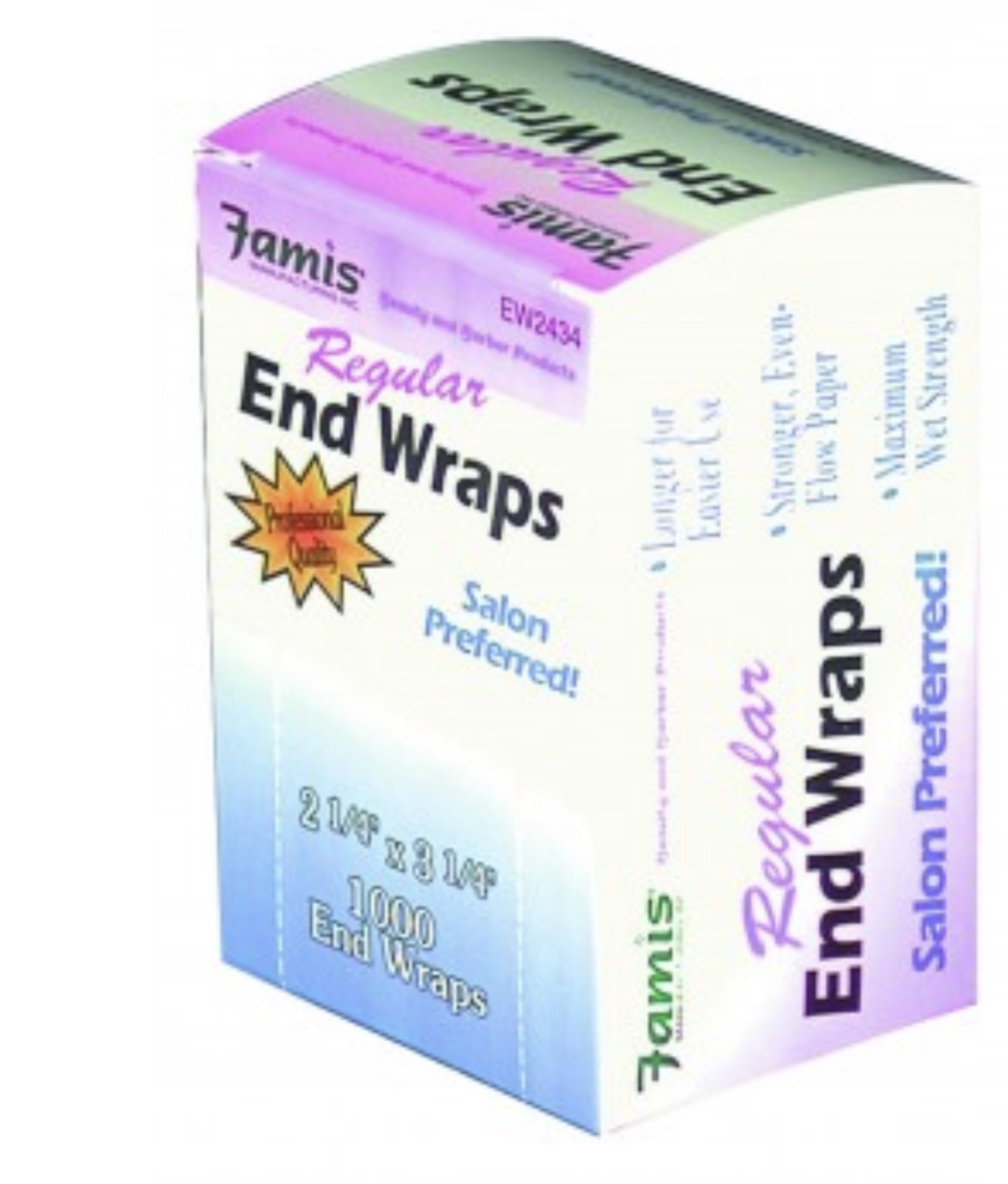 Famis Professional Quality Jumbo End Wraps 1000 count 2 1/2" x 4